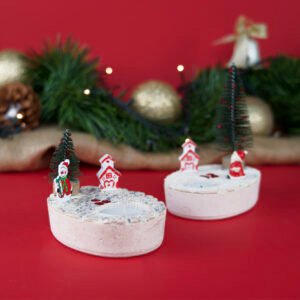 3 Christmas Concrete Candle