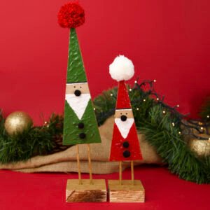 49 Christmas Santa Wood Set