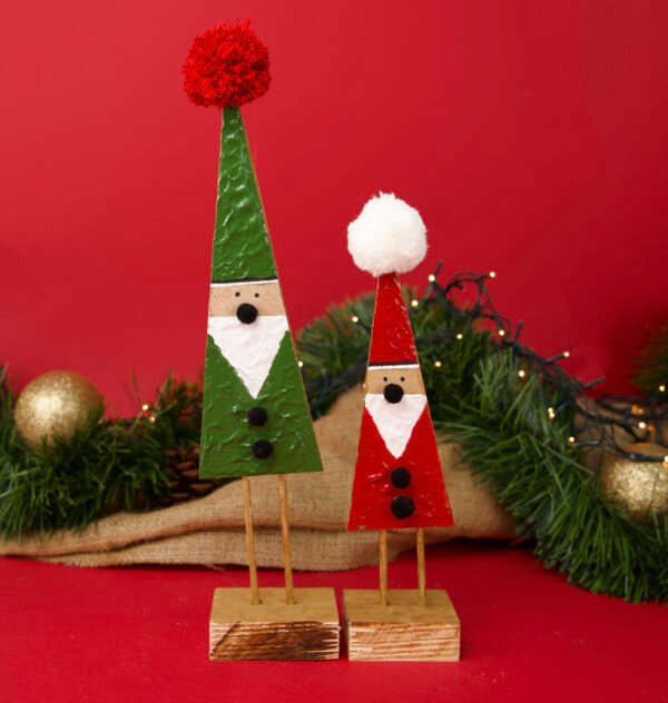 Christmas Santa Wood Set